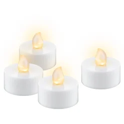 goobay LED-Teelichter weiß, 4 St.