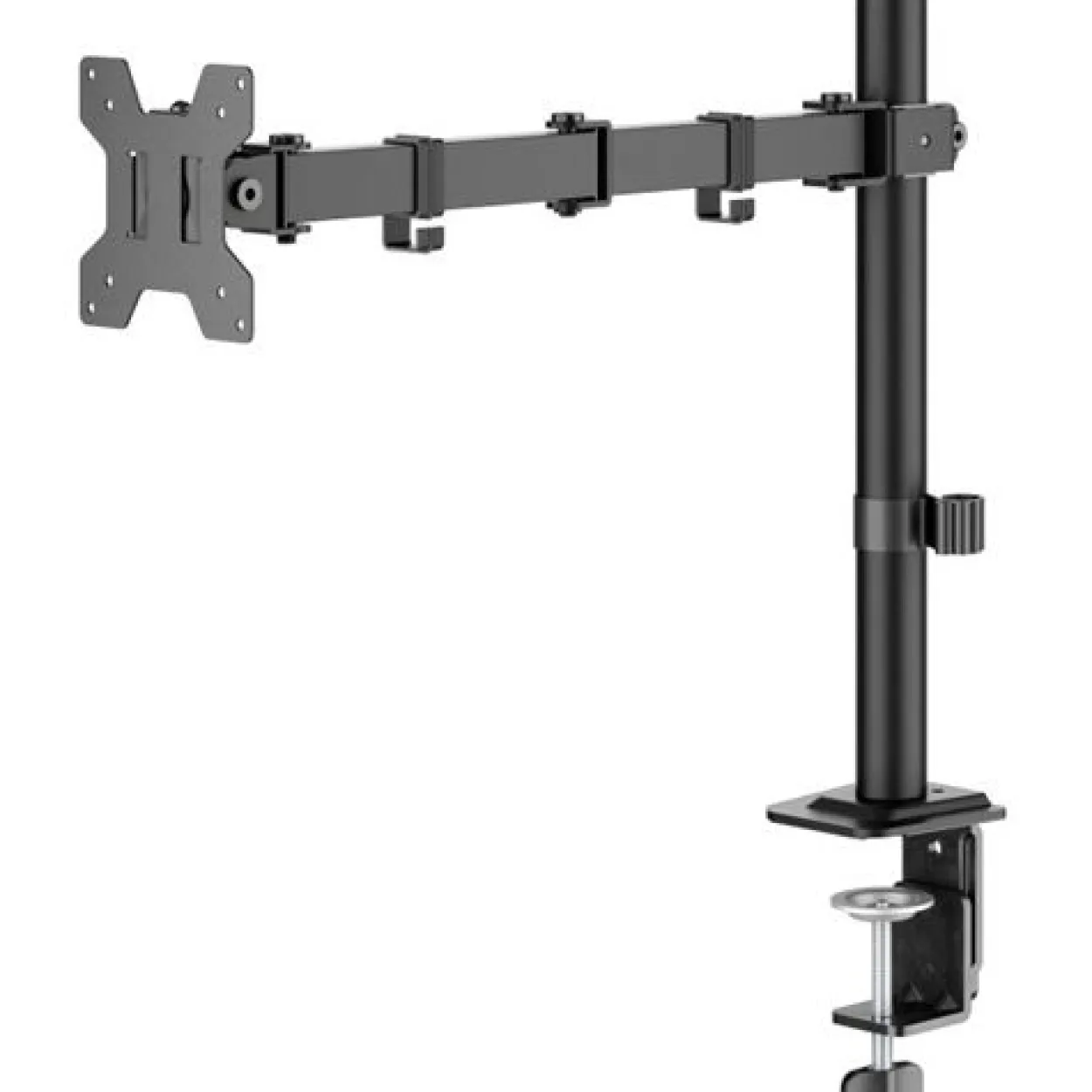 goobay Monitor-Halterung Single Flex 58528 schwarz für 1 Monitor, Tischklemme