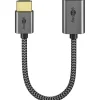 Goobay Ultra High-Speed HDMI-Flexiadapter (schwarz/gold)