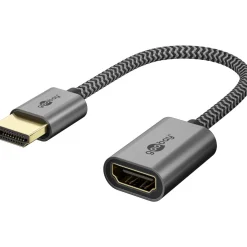 Goobay Ultra High-Speed HDMI-Flexiadapter (schwarz/gold)