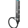 goobay USB-Hub Slim 4-Port USB-Hub, USB-C auf USB-A, 5 Gbit/s grau