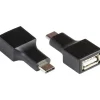 Good Connections Adapter USB 2.0 USB-CÖ Stecker an Buchse A, schwarz, ®