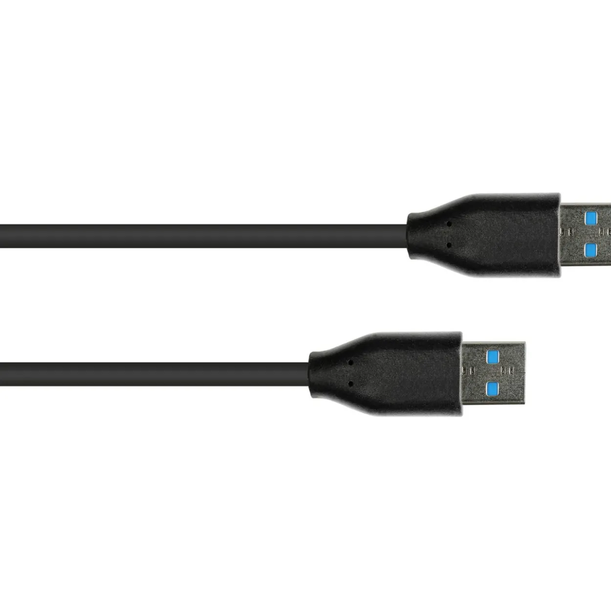 Good Connections Anschlusskabel USB 3.2 Gen.2 (10GBit/s / 3A), Stecker A an Stecker A, CU, schwarz, 0,5m, Good Connec
