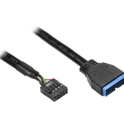 Good Connections USB3.0 Adapterkabel USB Buchse 9pol auf USB Pfostenstecker 19pol Schwarz intern