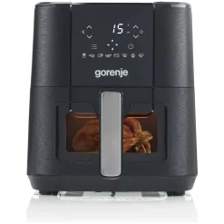 Gorenje Heißluftfritteuse AF1350DWB (schwarz, 1.350 Watt, Korb 5,4 Liter, mit Sichtfenster)