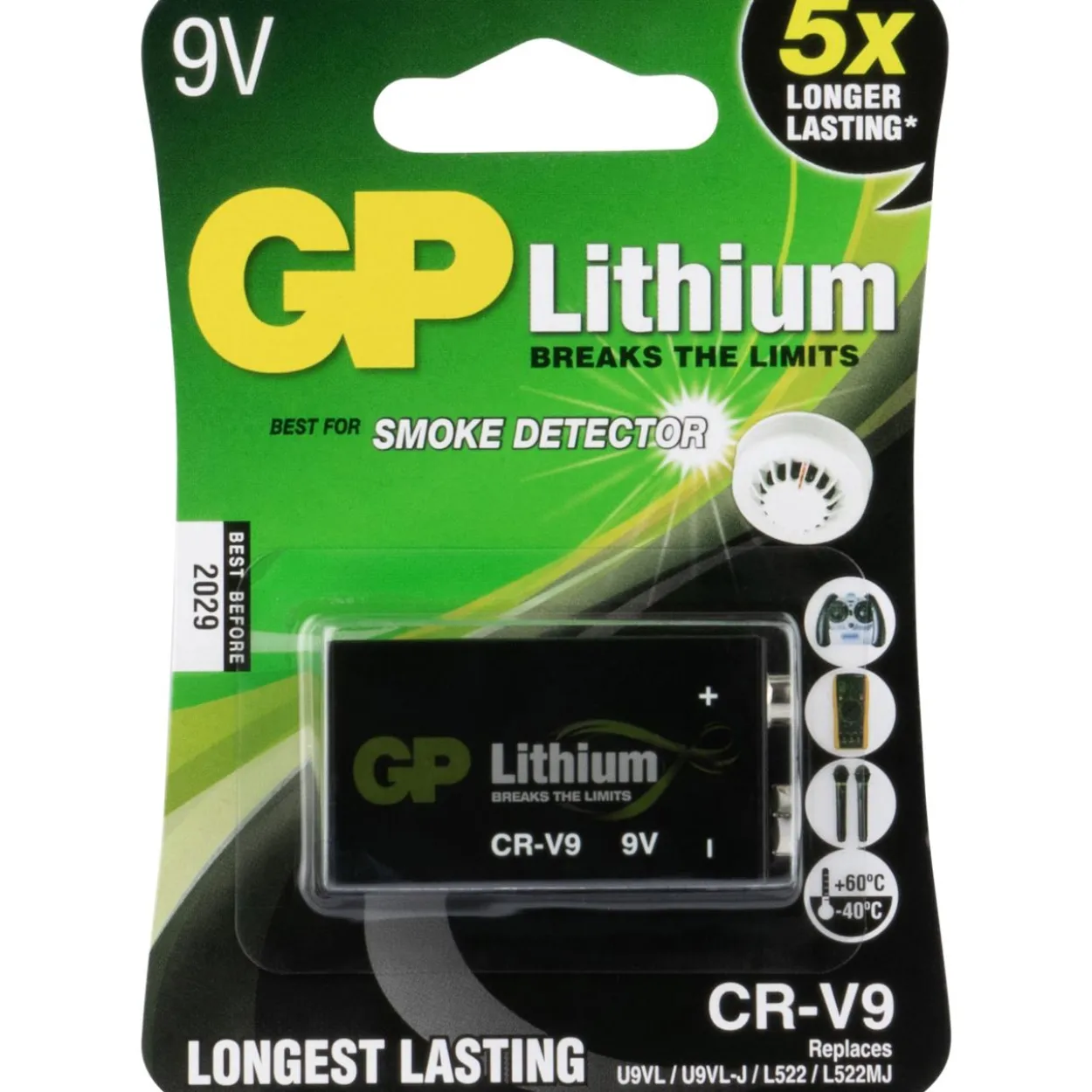 GP Batteries CR-V9 Lithium E Block Batterie 9.0 V 1er Pack