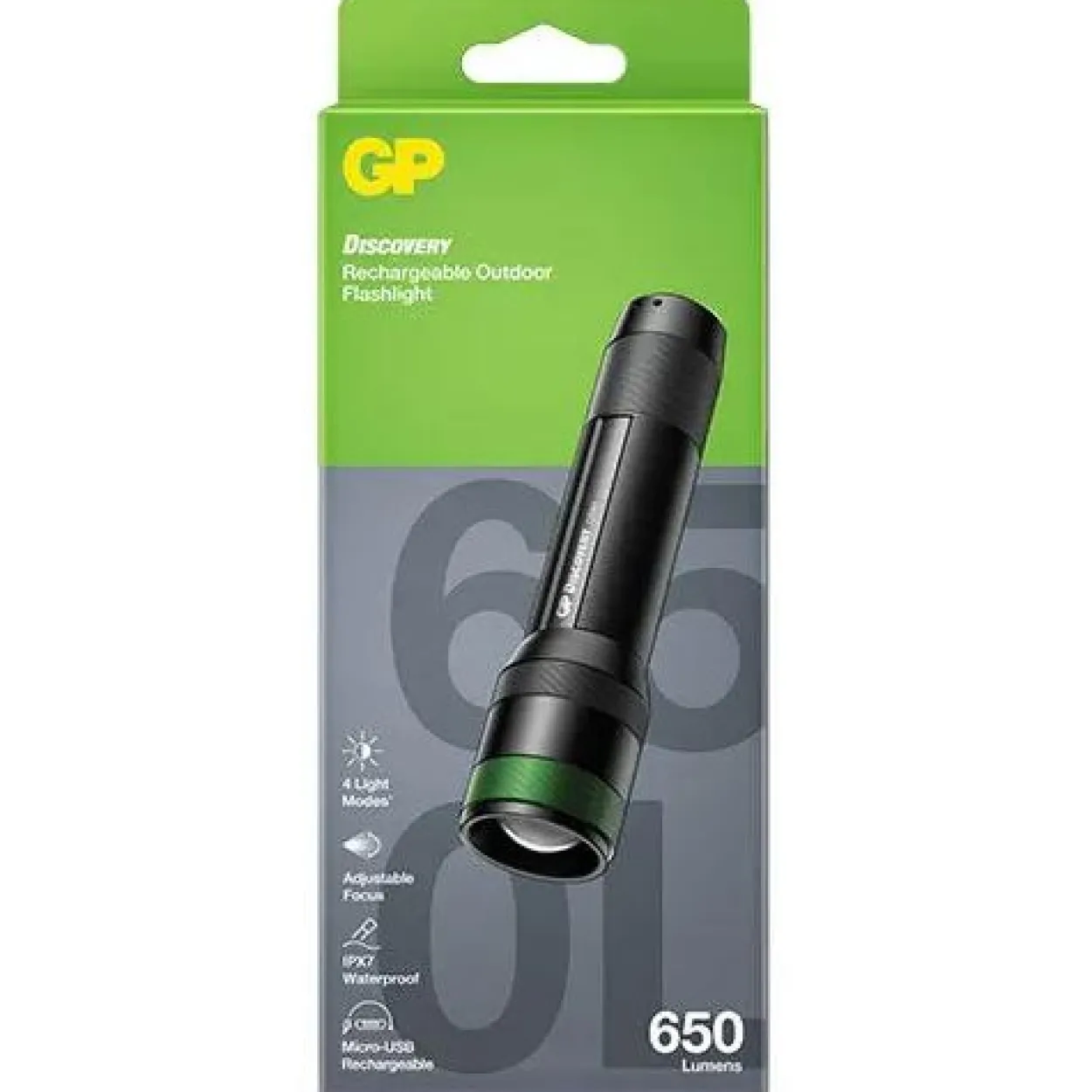 GP Taschenlampe 650lumen CR41 1X 18650