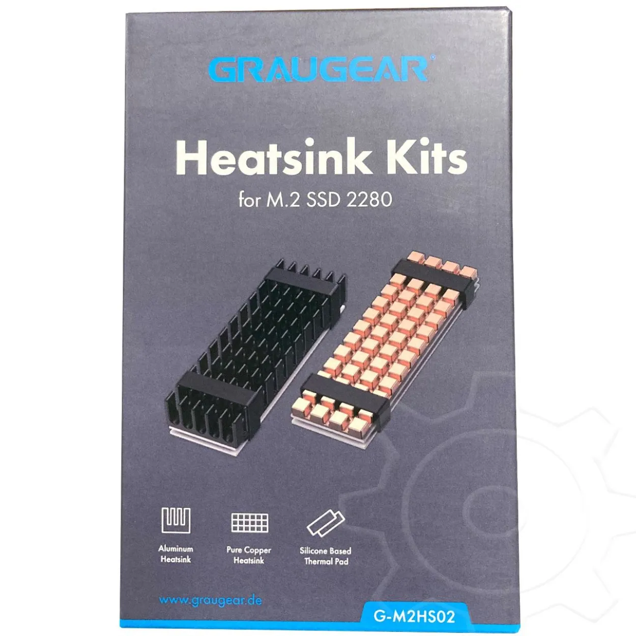 Graugear Kühlkörper SSD M.2 2280 Alu + Kupfer retail