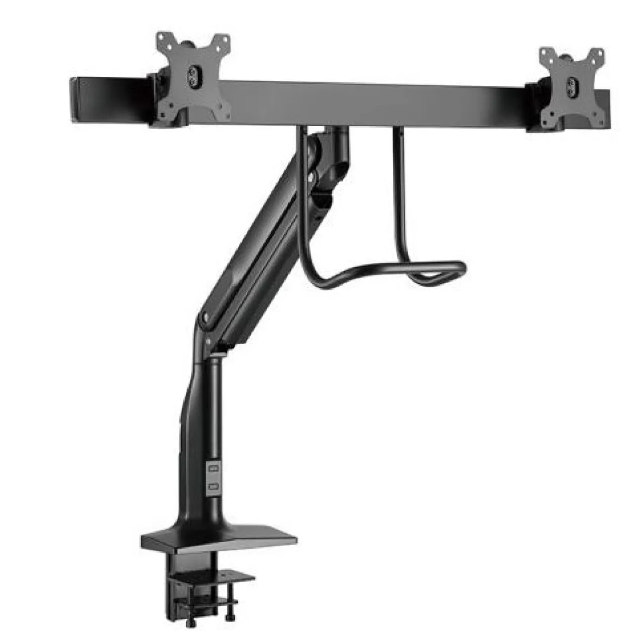 Hagor HA Gasliftarm Dual Vollbeweglicher Monitor-Tischhalter fuer 2x 43-81cm screens max VESA 100x100mm 2x 2,5-10kg Traglast