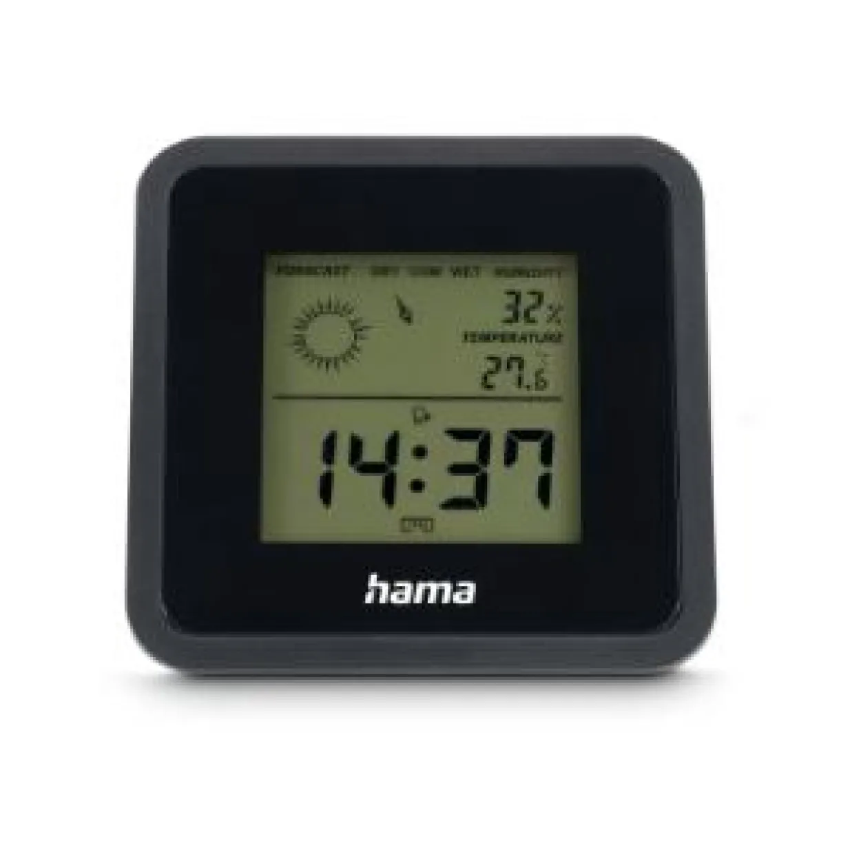 hama Borneo Thermometer schwarz