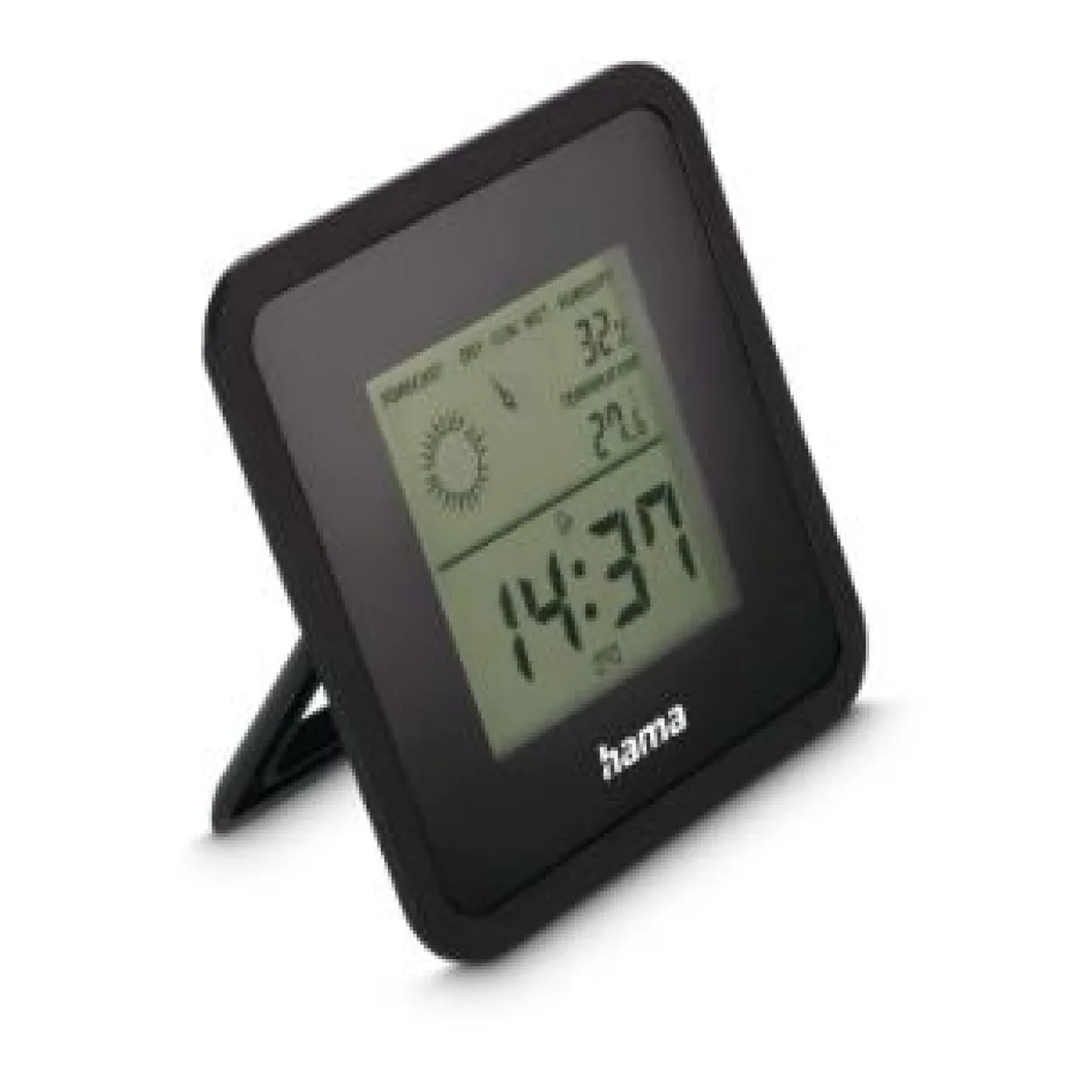 hama Borneo Thermometer schwarz
