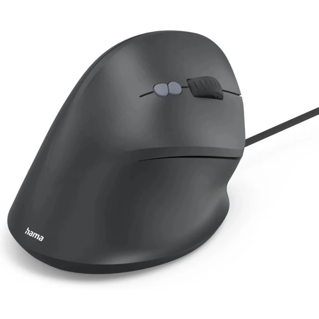 hama ECM-500R Maus ergonomisch kabelgebunden schwarz