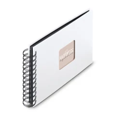 hama Fotoalbum Fine Art neutral 24,0 x 17,0 cm, 50 schwarze Seiten Weiß