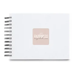 hama Fotoalbum Fine Art neutral 24,0 x 17,0 cm, 50 schwarze Seiten Weiß