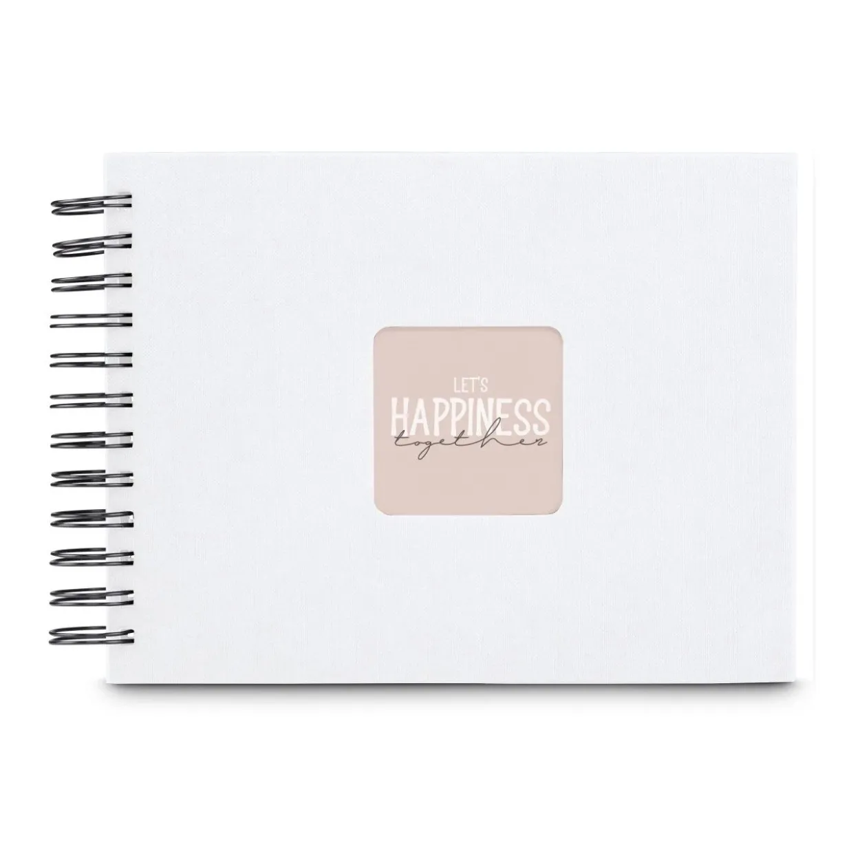 hama Fotoalbum Fine Art neutral 24,0 x 17,0 cm, 50 schwarze Seiten Weiß