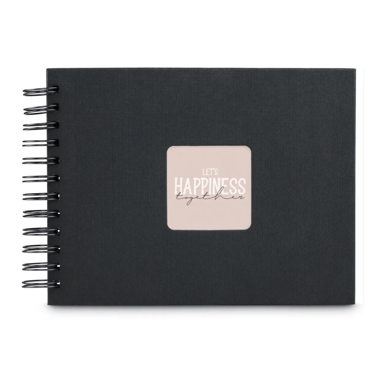 hama Fotoalbum Fine Art neutral 24,0 x 17,0 cm, 50 schwarze Seiten Schwarz