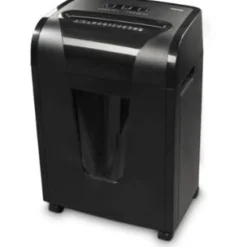 hama Premium M10+ Aktenvernichter mit Partikelschnitt P-5, 2 x 12 mm, bis 10 Blatt, schwarz