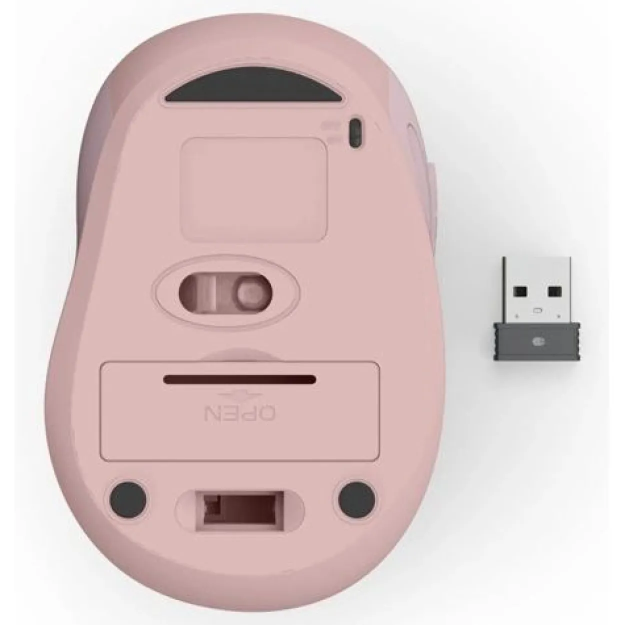 hama WM-400 Maus ergonomisch kabellos pink