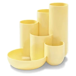 HAN Schreibtisch-Organizer CAMPUS pastellgelb Polystyrol 5 Fächer 13,1 x 15,4 x 13,7 cm