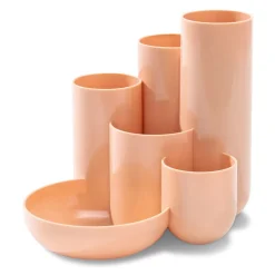 HAN Schreibtisch-Organizer CAMPUS pastellorange Polystyrol 5 Fächer 13,1 x 15,4 x 13,7 cm
