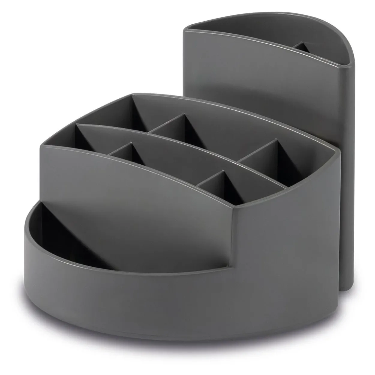 HAN Schreibtisch-Organizer RONDO KARMA öko-grau 100% Recyclingmaterial 9 Fächer 14,0 x 14,0 x 10,9 cm