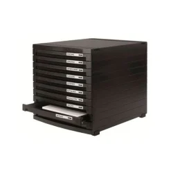 HAN Schubladenbox Contur schwarz 1510-13D, DIN B4 mit 10 Schubladen, 1 St.