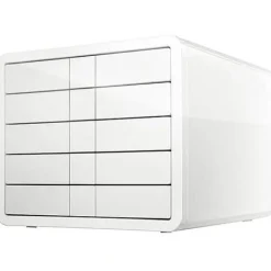 HAN Schubladenbox iBox weiß 1551-12, DIN C4 mit 5 Schubladen