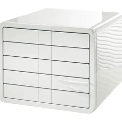 HAN Schubladenbox iBox weiß 1551-12, DIN C4 mit 5 Schubladen