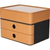 HAN Schubladenbox Smart Box plus ALLISON caramel brown 1100-83, DIN A5 mit 3 Schubladen