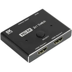 HDMI Good Connections 2.1 Switch / Umschalter, 2-fach (2x Eingang und 1x Ausgang), direktional, 8K @30Hz