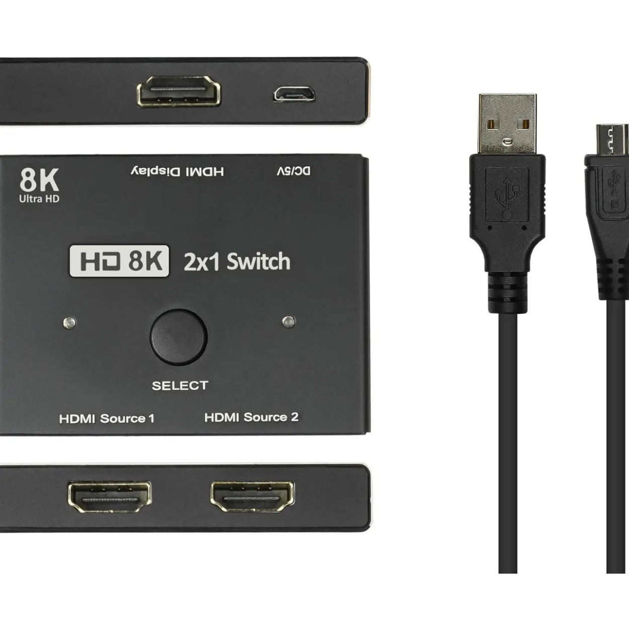 HDMI Good Connections 2.1 Switch / Umschalter, 2-fach (2x Eingang und 1x Ausgang), direktional, 8K @30Hz