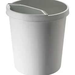 helit Papierkorb, 18 Liter, PE, rund, lichtgrau
