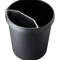 helit Papierkorb, 18 Liter, PE, rund, schwarz