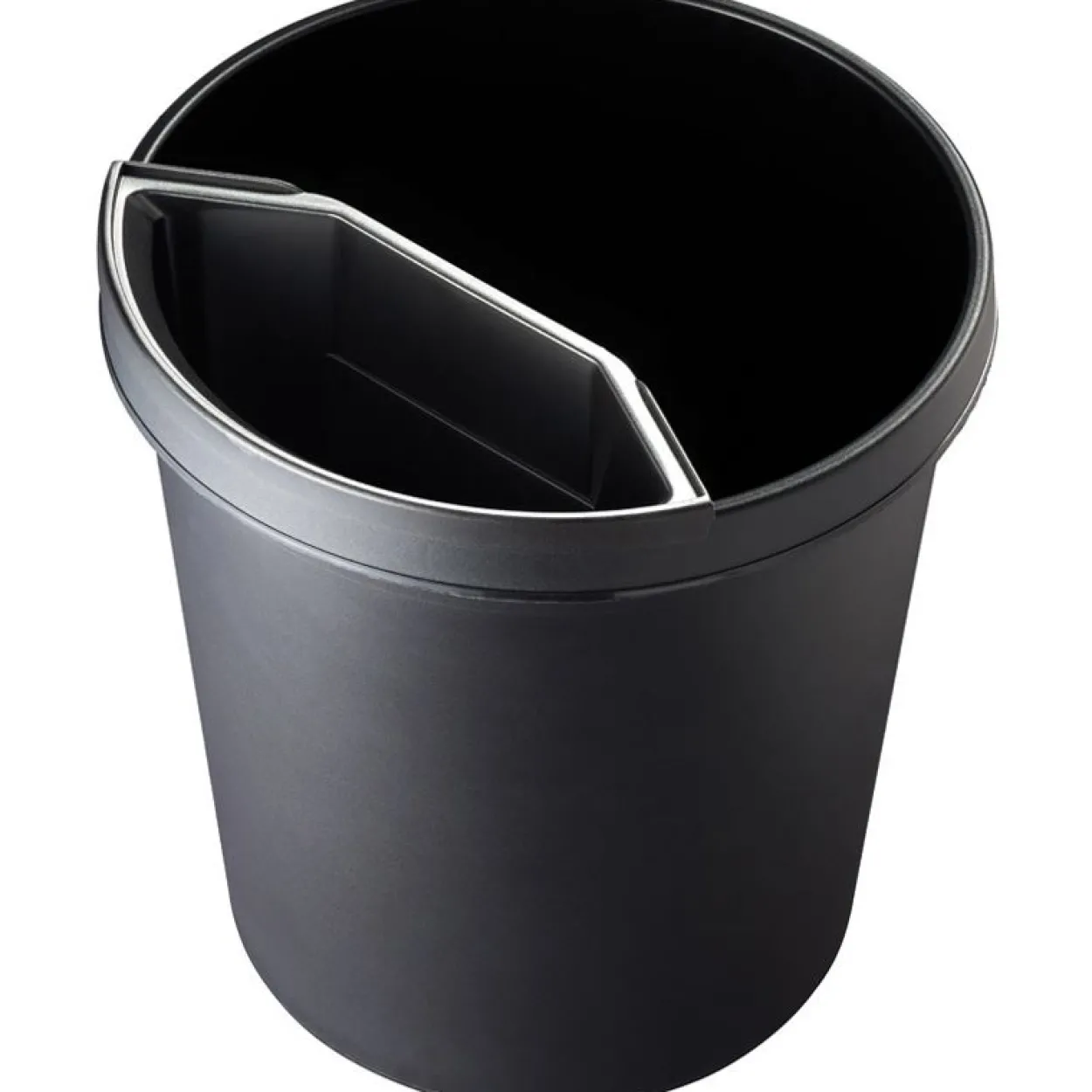 helit Papierkorb, 18 Liter, PE, rund, schwarz