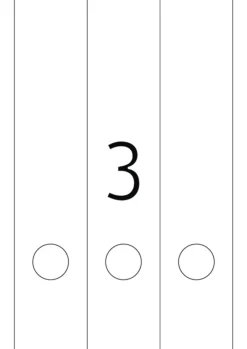 Herma 10180 ablösbar Ordneretiketten 5.9x29.7 cm (25 Blatt (75 Etiketten))