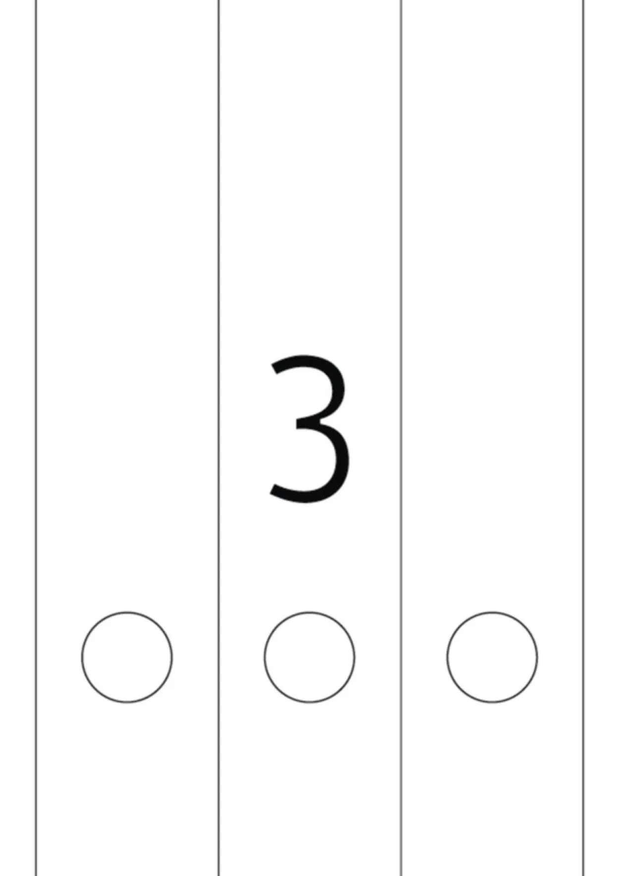 Herma 10180 ablösbar Ordneretiketten 5.9x29.7 cm (25 Blatt (75 Etiketten))