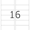Herma 10009 ablösbar Universal-Etiketten 8.89x3.38 cm (25 Blatt (400 Etiketten))