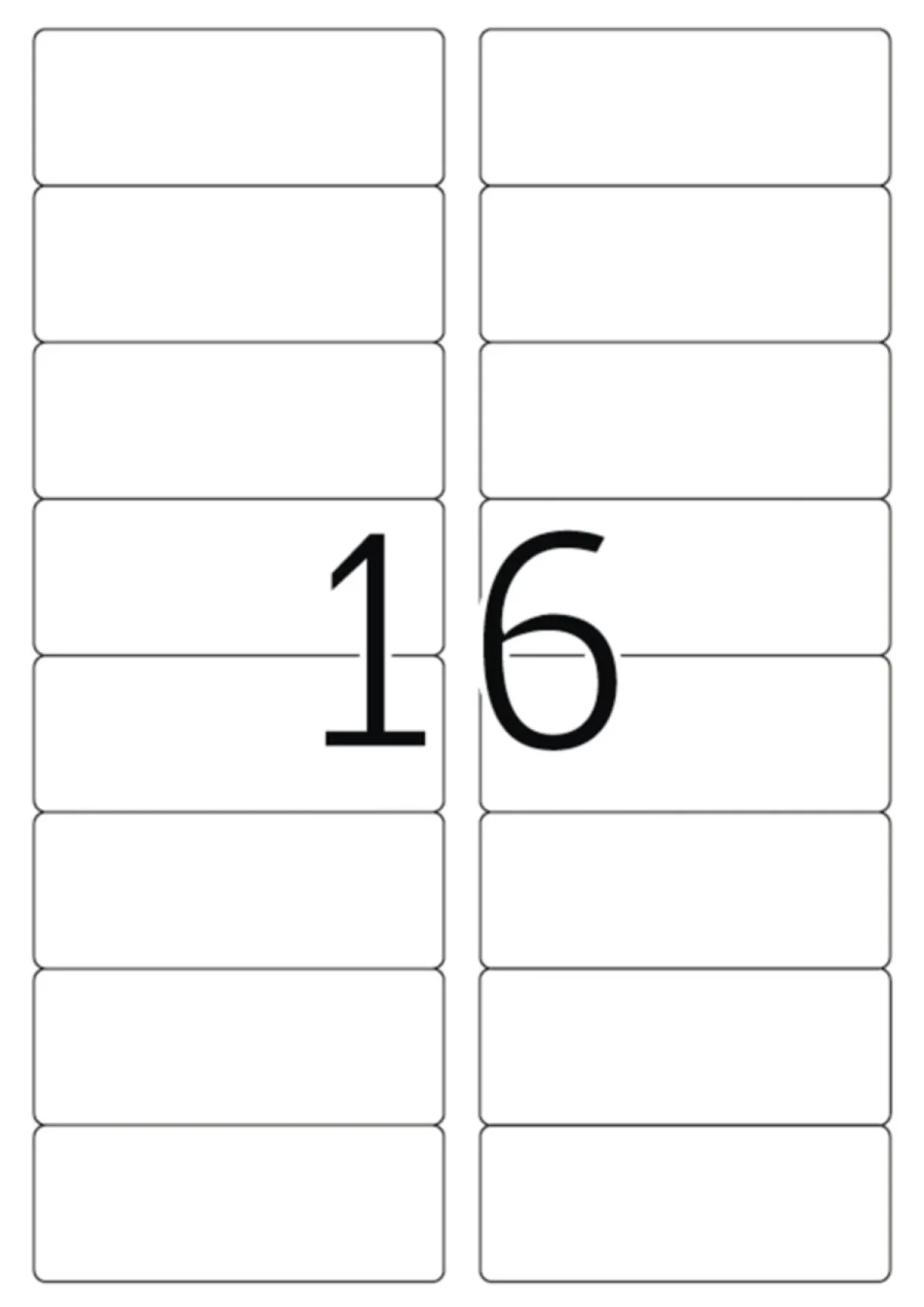 Herma 10009 ablösbar Universal-Etiketten 8.89x3.38 cm (25 Blatt (400 Etiketten))
