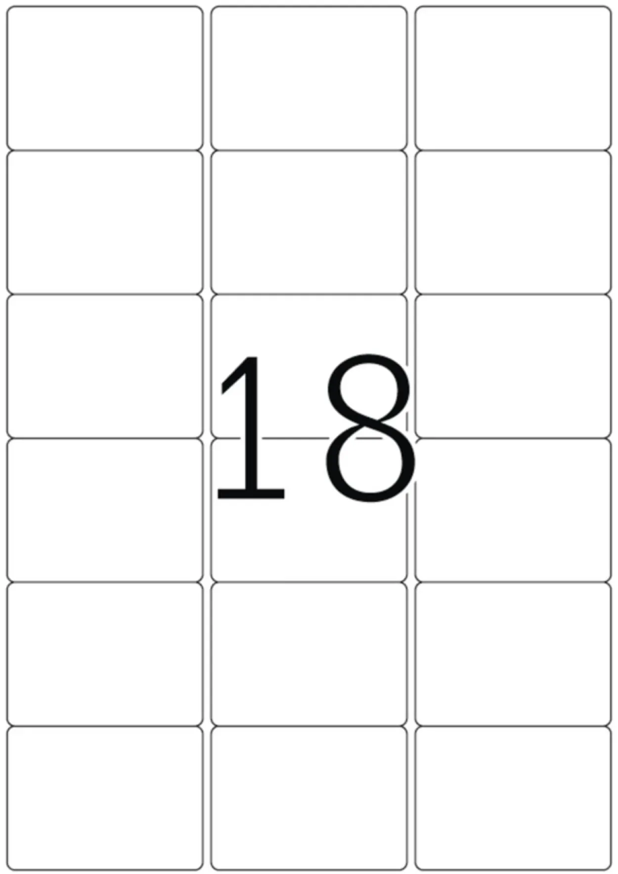 Herma 10302 ablösbar Universal-Etiketten 6.35x4.66 cm (100 Blatt (1800 Etiketten))