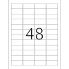 Herma 4346 ablösbar Universal-Etiketten 4.57x2.12 cm (25 Blatt (1200 Etiketten))