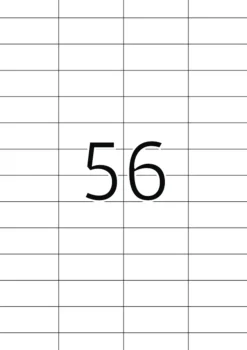 Herma 5080 ablösbar Universal-Etiketten 5.25x2.12 cm (25 Blatt (1400 Etiketten))