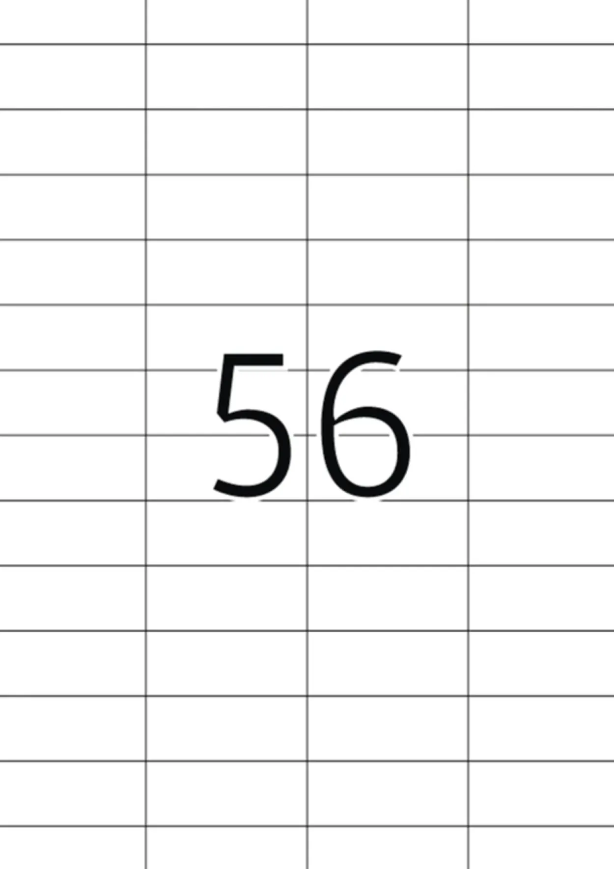 Herma 5080 ablösbar Universal-Etiketten 5.25x2.12 cm (25 Blatt (1400 Etiketten))