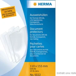 Herma Ausweishülle, PP, 1-fach, 0,14 mm, Format: 110 x 155mm