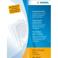Herma Ausweishülle, PP, 1-fach, 0,14 mm, Format: 80 x 115 mm