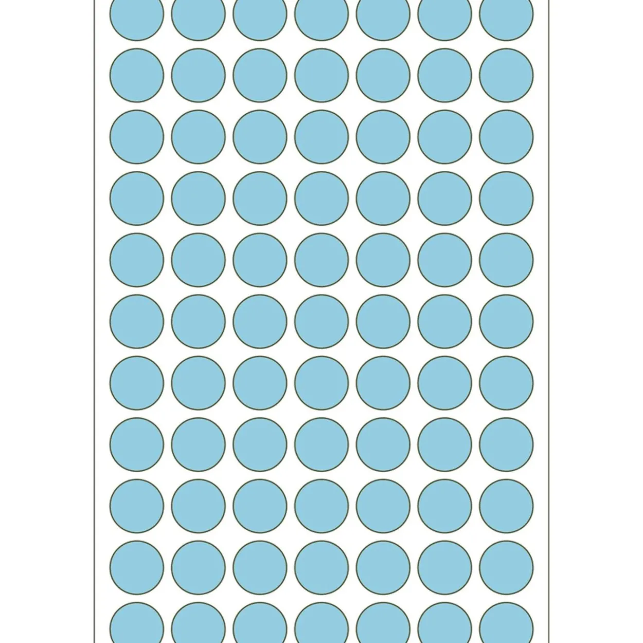 Herma 2233 blau rund Vielzwecketiketten 1.3x1.3 cm (32 Blatt (2464 Etiketten))