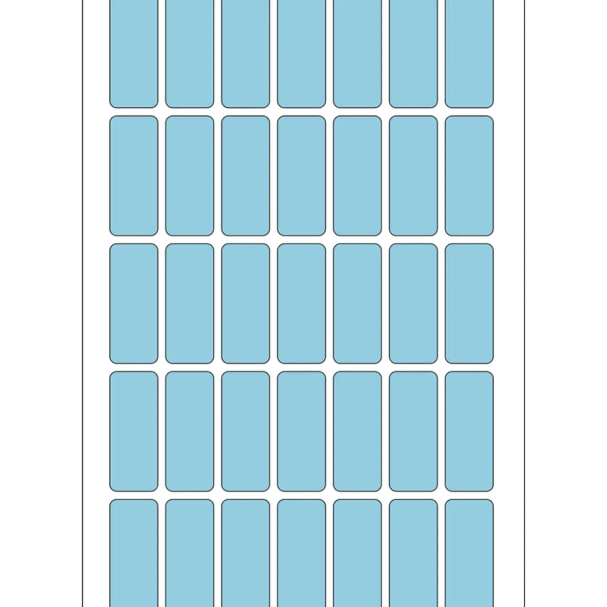 Herma 2353 blau Vielzwecketiketten 1.2x3 cm (32 Blatt (1120 Etiketten))