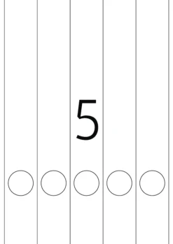 Herma 5134 blickdicht gruen Ordneretiketten 3.8x29.7 cm (20 Blatt (100 Etiketten))