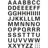 Herma Buchstaben-Sticker A-Z, Folie schwarz, 10 mm hoch