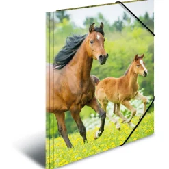Herma Eckspannermappe "Pferde", aus PP, DIN A4