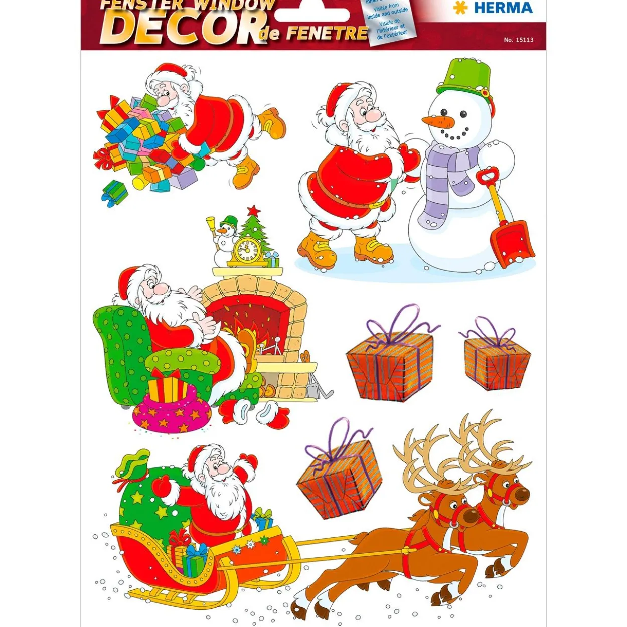 Herma Fensterbilder Weihnachten Kindermotive 25St.
